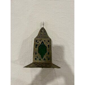 Brass Glass Turkish Hanging Lantern